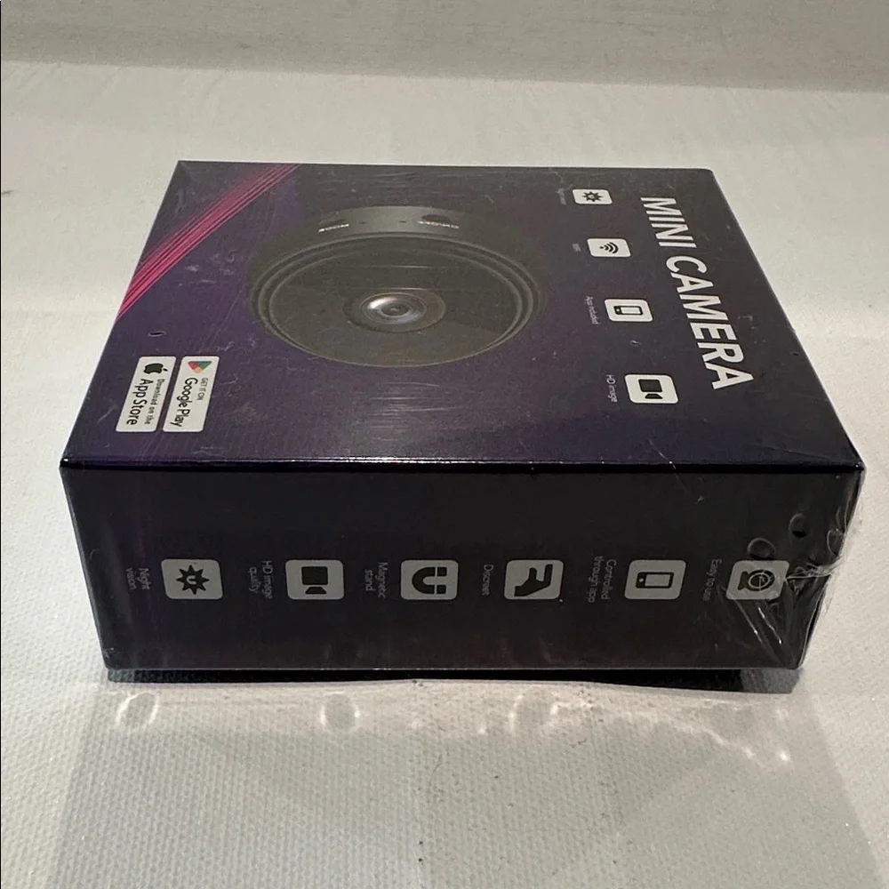 Mini Spy Camera with App Control, equipped with Night Vision and WiFi connected.